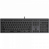 Клавиатура A4Tech Fstyler FX60 серый USB slim LED (FX60 GREY / WHITE)