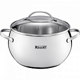 Кастрюля 2л зерк.полир. со стек. кр. 16х9,5 см Linea APPLE B 93-B-8