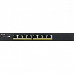 Коммутатор Zyxel Smart L2 PoE+ GS1900-8HP, 8xGE PoE+, 70 Вт