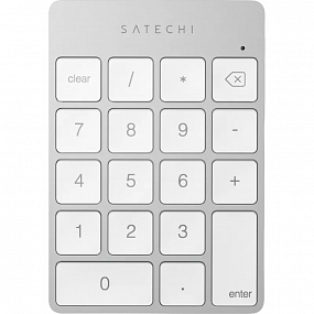 Клавиатура блок Satechi Aluminum Slim,беспроводной,цифровой,серебристый
