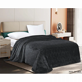 Плед велсофт  150х200см графит тиснение 260гр 19-4215 G