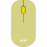 Мышь компьютерная Acer OMR205  оптич./1200dpi/беспроводн/USB/зеленый/желтый