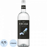 Вода питьевая 4 Воды стекло газ 0,75 л