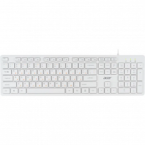Клавиатура Acer OKW123 белый USB (ZL.KBDEE.00D)