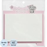 Стикеры с клеевым краем M&G Animal Planet, 76x101мм, 40 л, цвет в ассорт