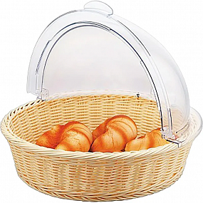 Крышка для корзины Roll-Top d=40см h=20 см с ручками,пластик MGprof, 69559