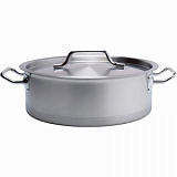Кастрюля 10 л.нерж.d=33,5см.h=12см. тройн.дно с кр. (инд) MGsteel 67332