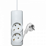 Удлинитель PROGIX PG211 2р/3м/2,2кВт/10А заземление, белый, ПВС 3х0.75