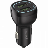 Зарядное устройство автомобильное PERO AC04 2USB 2.4A AUTOMAX, черное