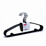Вешалка-плечики WW_Attache MHT001/MHP048 мет,пер,покр.ПВХ,р48-50 чер УП10шт