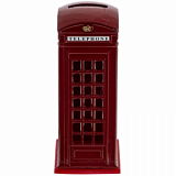 Копилка Телефонная будка, L6 W6 H12,5 см, 219966