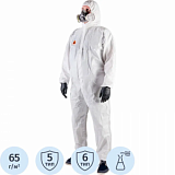 Комбинезон одноразовый (65г/м2)с кап.JetaSafety JPC65 ElementComfort бел рM