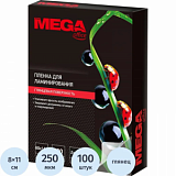 Пленка для ламинирования Promega office А7 80х110, 250мкм 100шт/уп