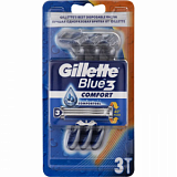 Бритва одноразовая GILLETTE BLUE 3 Comfort,3шт/уп
