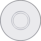 Блюдце Гламур 24шт/уп (08с1349-180)/24803