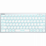 Клавиатура A4Tech Fstyler FX61 белый USB slim LED (FX61 WHITE)