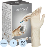 Перчатки мед.хирург. латекс., стерил. неопуд. ПАФ,  Benovy  р-6,5 50 пар/уп