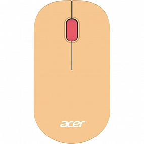 Мышь компьютерная Acer OMR205 оптич./1200dpi/беспроводн/USB/розовый/бежевый