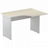 Стол эргономичный Easy St LT 16/16 01002200 пр. св.дуб/сер 1200x900/600x740
