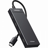 Разветвитель USB UGREEN CM806 (35584) USB-C to 4xUSB-C Хаб безPD черный