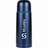 Термос Relaxika 101 (0,35 литра)темно-син(стикерпак 7 вершин), R101.350.3
