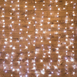 Гирлянда светодиодная Дождь 2,5x2 м, 300 LED, мерцание, Белый 235-055