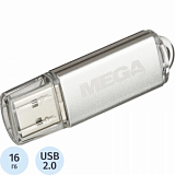 Флеш-память Promega Jet 16GB USB2.0 серебро, металл, под лого NTG358U2016GS