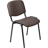 Стул UP_EChair Rio(ИЗО) чёрн, к/з коричневый Z10