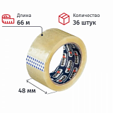 Клейкая лента упаковочная UNIBOB 700 48мм х 66м 47мкм, прозрачная, 36шт/уп