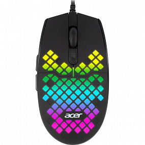 Мышь компьютерная Acer OMW134 черный (800-6400dpi) USB (6кн) (ZL.MCEEE.018)