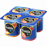 Йогурт Fruttis Сливочное лакомство Клубника-персик 5% 115г