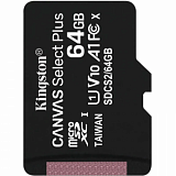 Карта памяти Kingston Canvas Select Plus microSDXC UHS-I, SDCS2/64GBSP