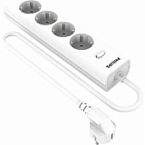 Сетевой фильтр Philips CHP2145WB/51 4р/3м, 10А, белый