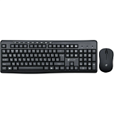 Набор клавиатура+мышь Oklick 225M клав:черный мышь:черный USB беспр
