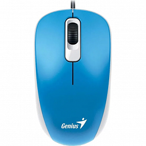 Мышь компьютерная Genius DX-110, USB,  1000 DPI,  синий