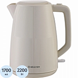 Чайник электрический BRAYER 1087BR,2200Вт,1,7л, пластик.корп.,VNQ by STRIX