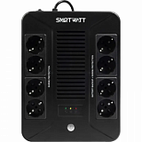 ИБП SMARTWATT UPS SAFE PRO 600 лин.-инт. 600VA/360W Brick 8xEuro, LED