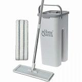 Комплект для уборки швабра плокая с ведром для отжима Compact 2, Home Queen
