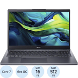 Ноутбук Acer A15-51M-74HF(NX.KXRCD.007)Core 7-150U/16Gb/512GbSSD/15.6/NoOS