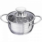 Кастрюля со стек. кр. 0,7л; 12х6 см Linea BIMBO vitro 93-BIMv-02