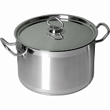 Кастрюля  9,0л.нерж.d=27,5см.h=17см. тройн.дно с кр.(инд) MGsteel 39343
