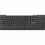 Клавиатура Defender Element HB-190 USB RU,черный,полноразмерная, проводная