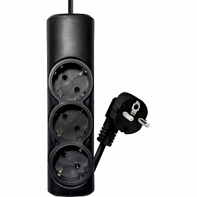 Удлинитель PROGIX PG315 3р/5/2,2кВт/10А заземление, черный, ПВС 3х0.75