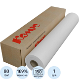 Бумага широкоформатная Bright white 80г 841ммх150м 76мм