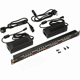 Патч-панель LANMASTER LAN-PP16-POE/A2 POE 19, 16 портов, два БП 48V, 120W