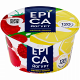 Йогурт Epica с малиной и лимоном 4,9% 130г