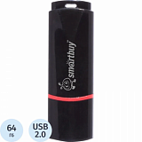 Флеш-память Smartbuy Crown, 64Gb, USB 2.0, чер, SB64GBCRW-K