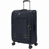 Чемодан TORBER Brosno, черн, нейлон 600D, 43,5 х26х68см, 56л, T1901M-Black