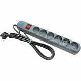 Сетевой фильтр ITP Optima (6/2м/16А/400Дж/серый)