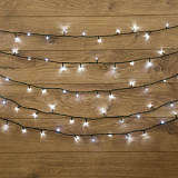 Гирлянда светодиодная Твинкл 15м,темн-зел ПВХ, 120LED,бел,не соедин,303-055